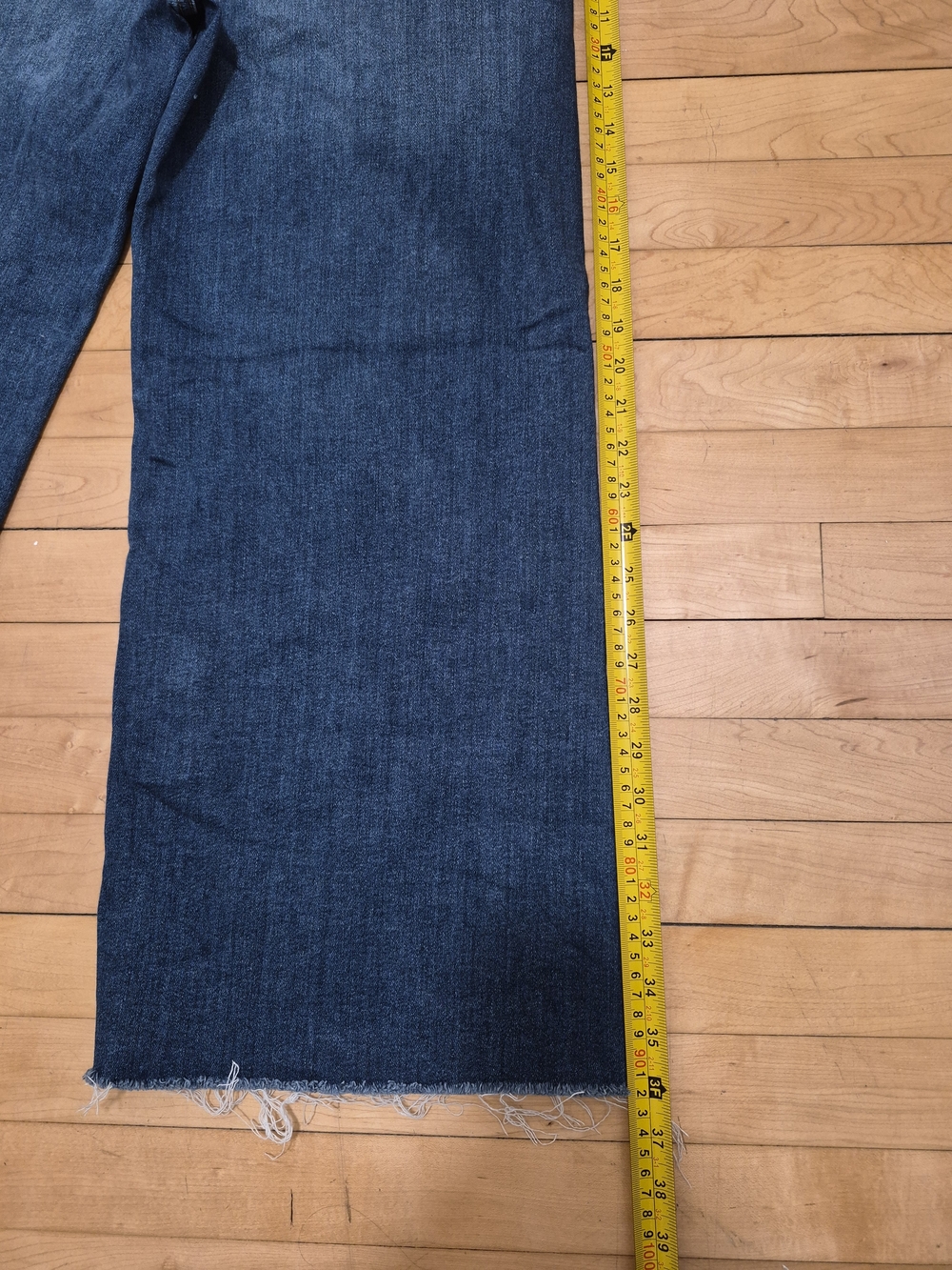 Citizens Of Humanity Wide Leg Ankle Jeans in Dark Blue Wash - Picture 11 of 14